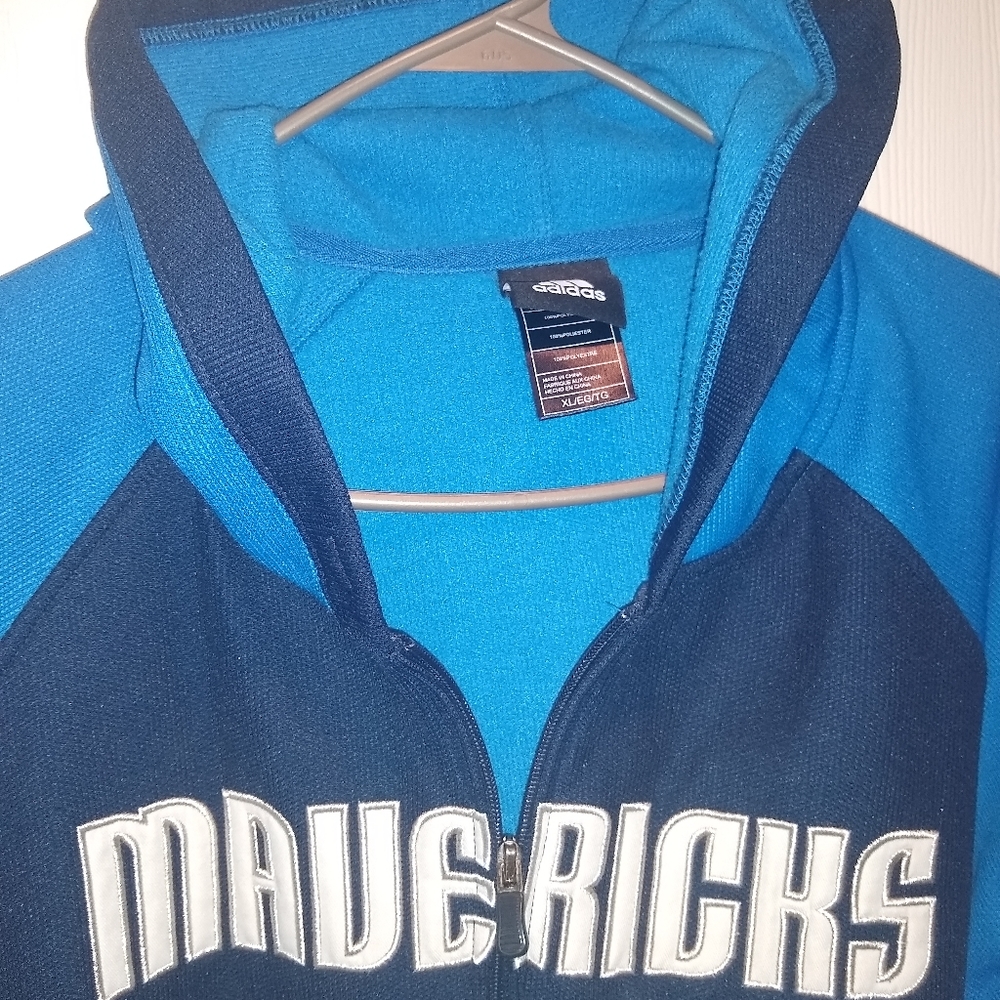 Adidas Dallas Mavericks Blue Hoodie XL